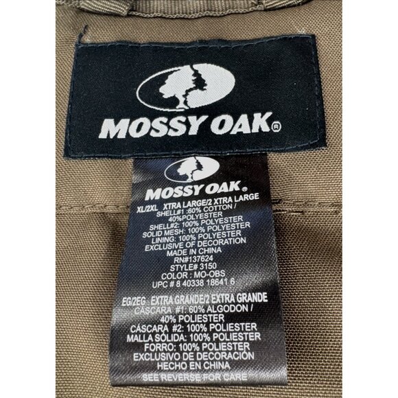 Mossy Oak Obsession Hunting Vest Mens XL Camo Bird Fowl Pockets Outdoor Hiking - Picture 3 of 15